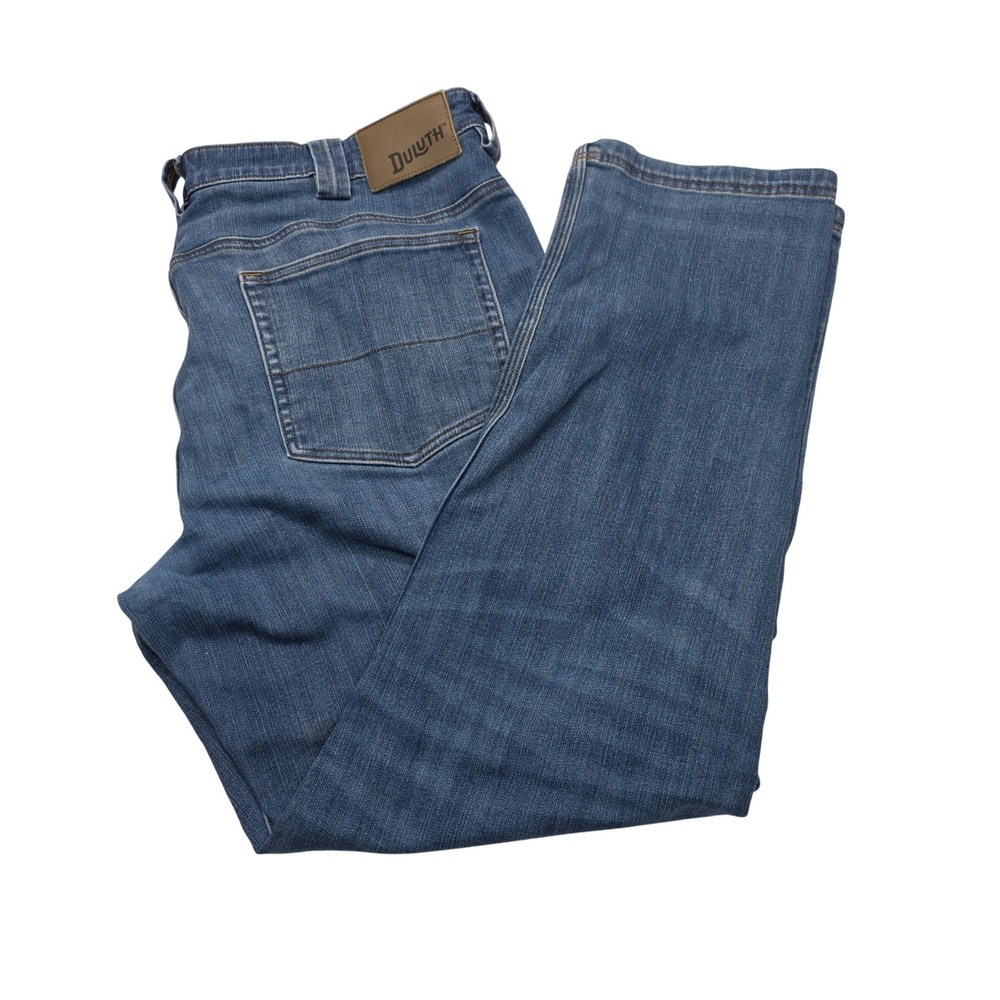 Duluth‎ Trading Co Ballroom Double Flex Slim Fit Jeans Blue 40x32 Mens Denim